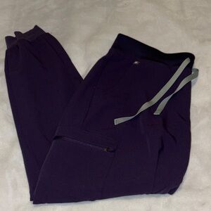 Purple Fig Jogger Scrub Pants